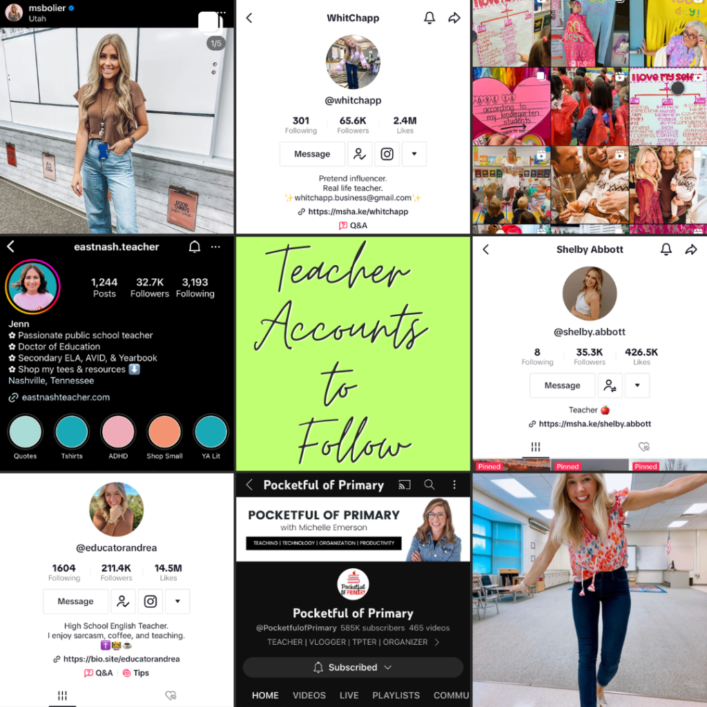 Teacher Accounts You Must&nbsp;Follow